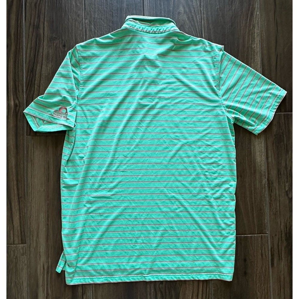 Southern Tide Club Striped Multicolor Performance Golf Polo Shirt Mens XL - Picture 4 of 9
